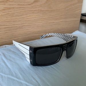 Electric CB4 black and white chex sunglasses